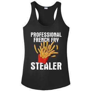 Professional French Fry Stealer Potato Food French Fries Ladies PosiCharge Competitor Racerback Tank