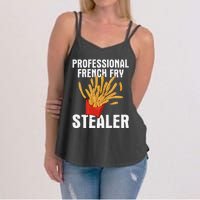 Professional French Fry Stealer Potato Food French Fries Women's Strappy Tank