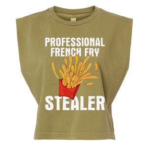 Professional French Fry Stealer Potato Food French Fries Garment-Dyed Women's Muscle Tee