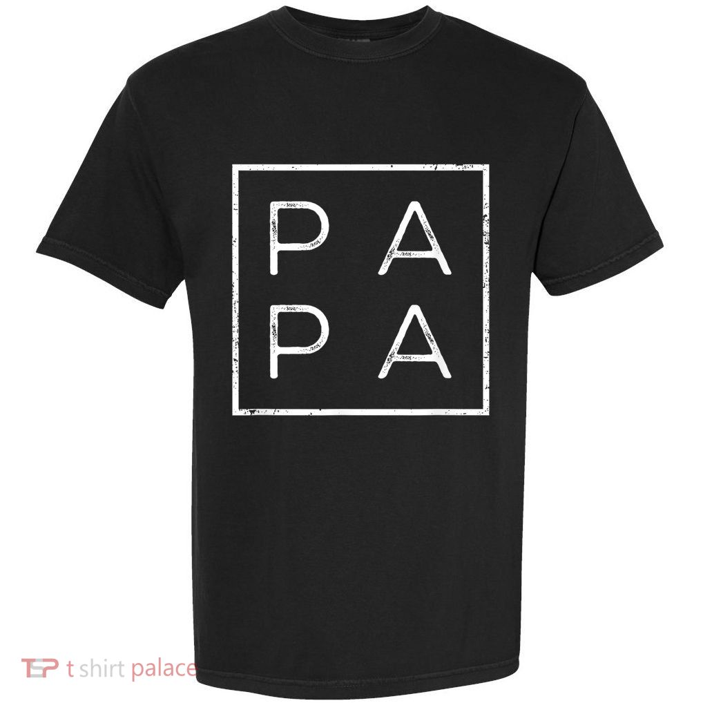 Papa Funny Fathers Day Present For Dad Him Grandpa Dada Garment-Dyed Heavyweight T-Shirt