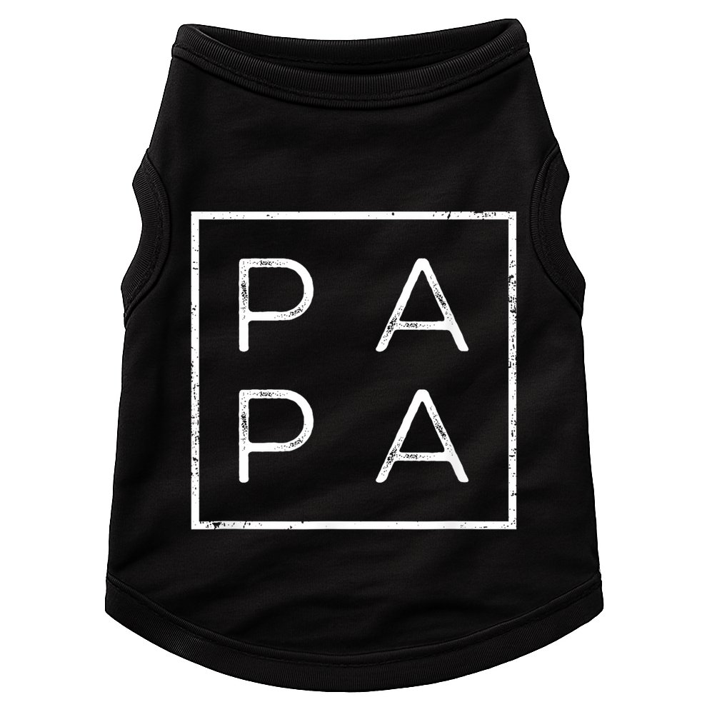 Papa Funny Fathers Day Present For Dad Him Grandpa Dada Doggie Tank