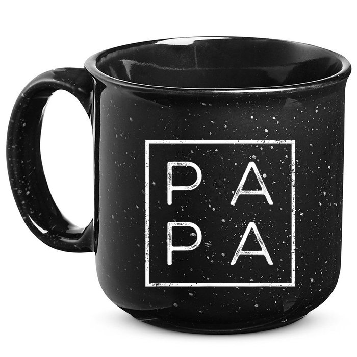 Papa Funny Fathers Day Present For Dad Him Grandpa Dada 15oz Campfire Ceramic Mug