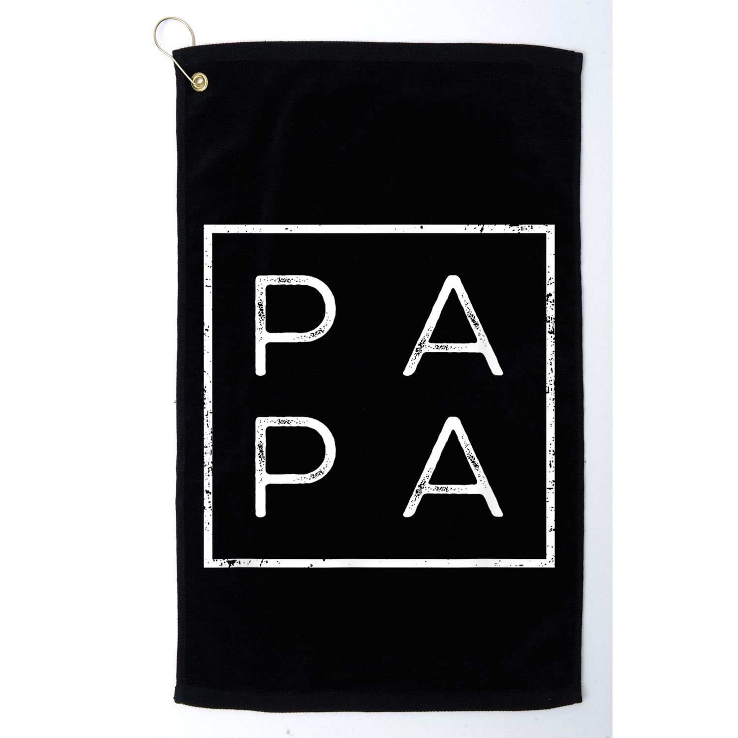 Papa Funny Fathers Day Present For Dad Him Grandpa Dada Golf Towel