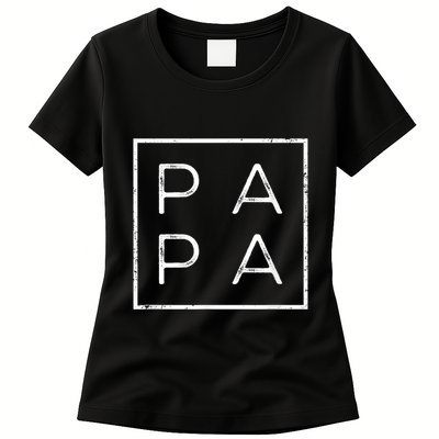 Papa Funny Fathers Day Present For Dad Him Grandpa Dada Womens T-Shirt