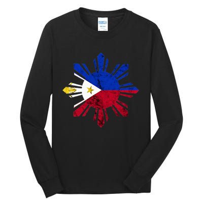 Philippines Filipino Flag Pilipinas Pride Filipino Roots Tall Long Sleeve T-Shirt