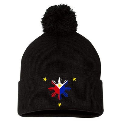 PHILIPPINES FLAG FILIPINO PINOY PINAY PRIDE MANILA Pom Pom 12in Knit Beanie