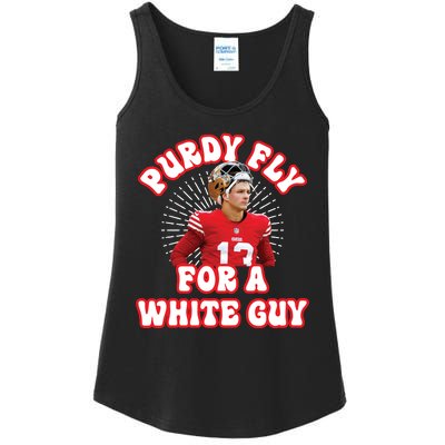 Purdy Fly For A White Guy Funny San Francisco Football Ladies Essential Tank