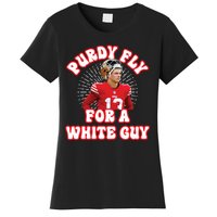 Purdy Fly For A White Guy Funny San Francisco Football Women's T-Shirt