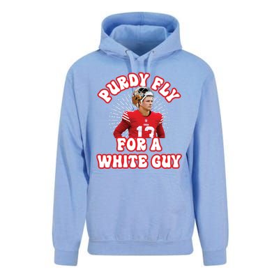 Purdy Fly For A White Guy Funny San Francisco Football Unisex Surf Hoodie