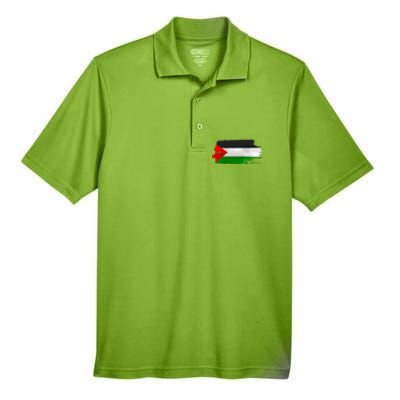 Palestine Flag Free Palestine Men's Origin Performance Pique Polo