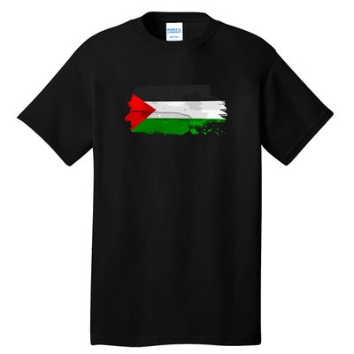 Palestine Flag Free Palestine Tall T-Shirt