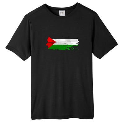 Palestine Flag Free Palestine Tall Fusion ChromaSoft Performance T-Shirt