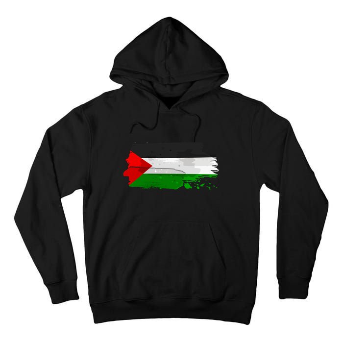 Palestine Flag Free Palestine Tall Hoodie