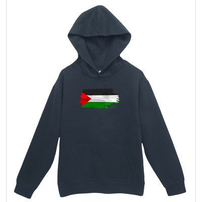 Palestine Flag Free Palestine Urban Pullover Hoodie