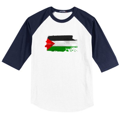 Palestine Flag Free Palestine Baseball Sleeve Shirt