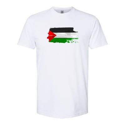 Palestine Flag Free Palestine Softstyle CVC T-Shirt