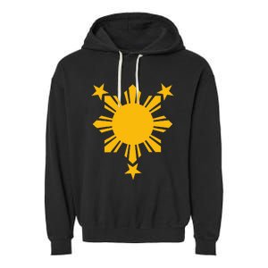 Philippines Flag Filipino 3 Star Sun Garment-Dyed Fleece Hoodie