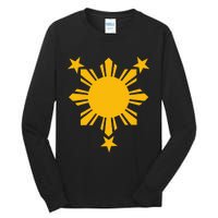 Philippines Flag Filipino 3 Star Sun Tall Long Sleeve T-Shirt