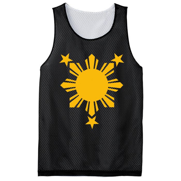 Philippines Flag Filipino 3 Star Sun Mesh Reversible Basketball Jersey Tank