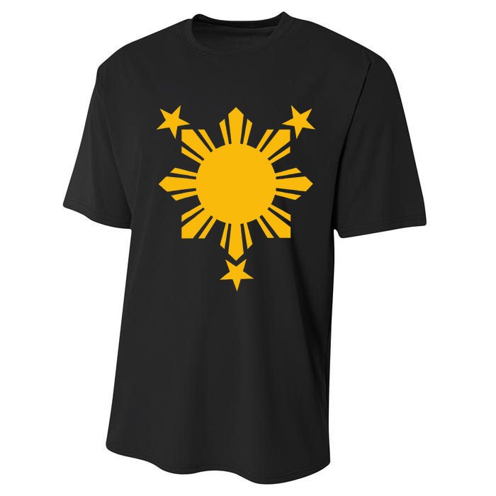 Philippines Flag Filipino 3 Star Sun Performance Sprint T-Shirt