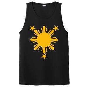 Philippines Flag Filipino 3 Star Sun PosiCharge Competitor Tank