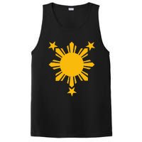 Philippines Flag Filipino 3 Star Sun PosiCharge Competitor Tank