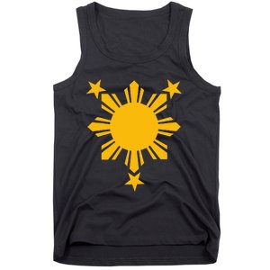 Philippines Flag Filipino 3 Star Sun Tank Top