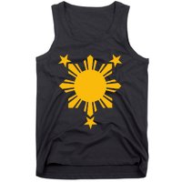 Philippines Flag Filipino 3 Star Sun Tank Top