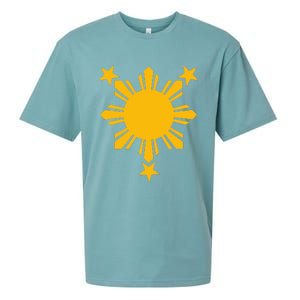 Philippines Flag Filipino 3 Star Sun Sueded Cloud Jersey T-Shirt