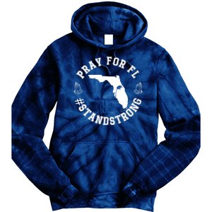 Pray For Florida Stand Strong Hurricane Tie Dye Hoodie