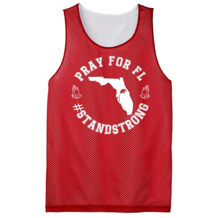 Pray For Florida Stand Strong Hurricane Mesh Reversible Basketball Jersey Tank