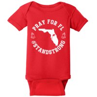 Pray For Florida Stand Strong Hurricane Baby Bodysuit