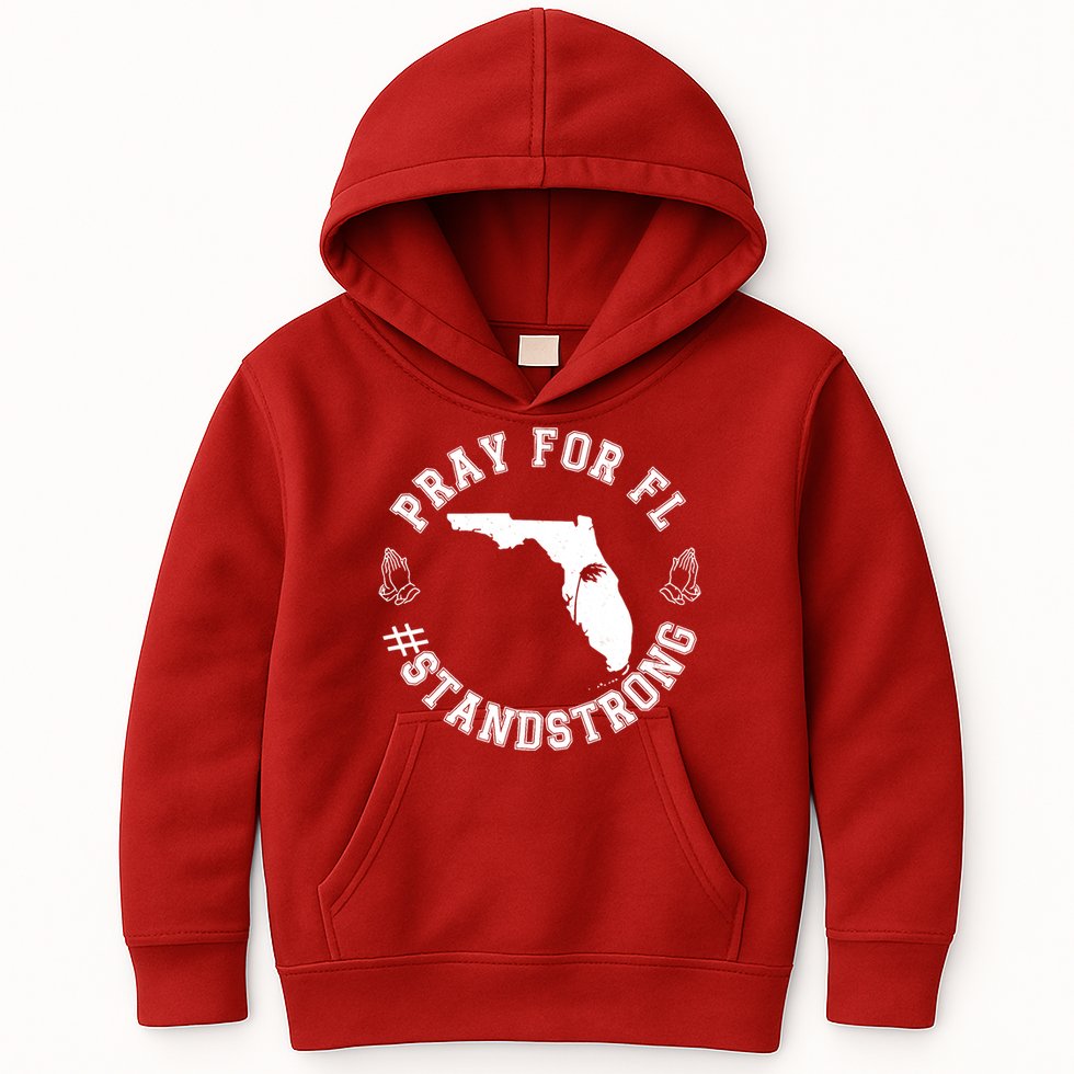 Pray For Florida Stand Strong Hurricane Kids Hoodie