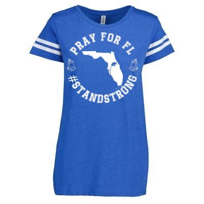 Pray For Florida Stand Strong Hurricane Enza Ladies Jersey Football T-Shirt