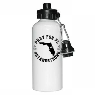 Pray For Florida Stand Strong Hurricane Aluminum Water Bottle 