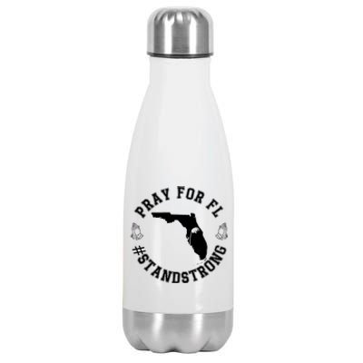 Pray For Florida Stand Strong Hurricane Stainless Steel Insulated Water Bottle