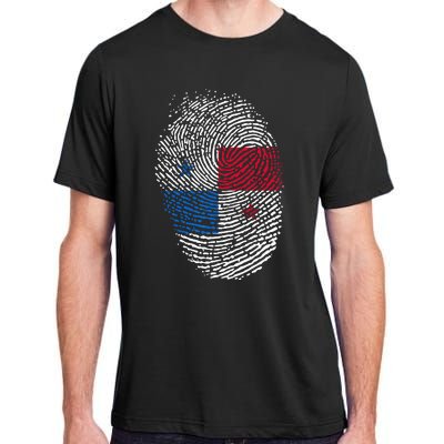 Panamanian Flag Fingerprint Panama Adult ChromaSoft Performance T-Shirt