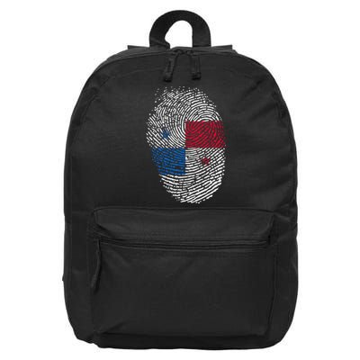 Panamanian Flag Fingerprint Panama 16 in Basic Backpack