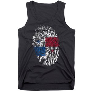 Panamanian Flag Fingerprint Panama Tank Top