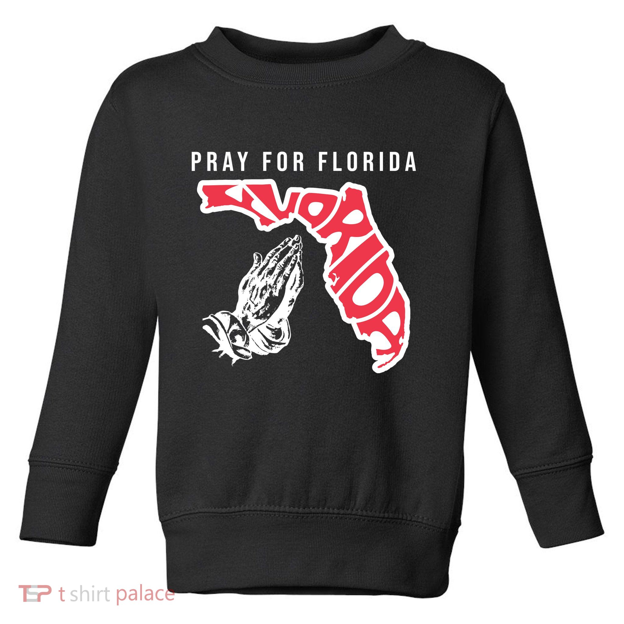 Pray For Florida Hurricane Milton Awareness Toddler Sweatshirt