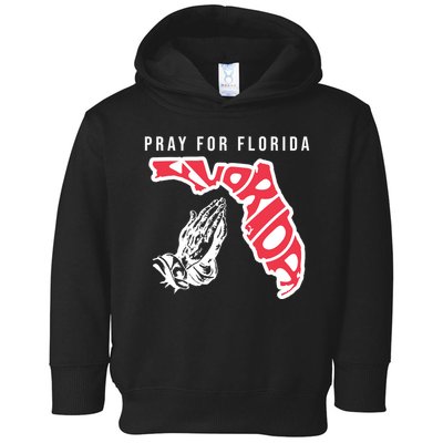Pray For Florida Hurricane Milton Awareness Toddler Hoodie