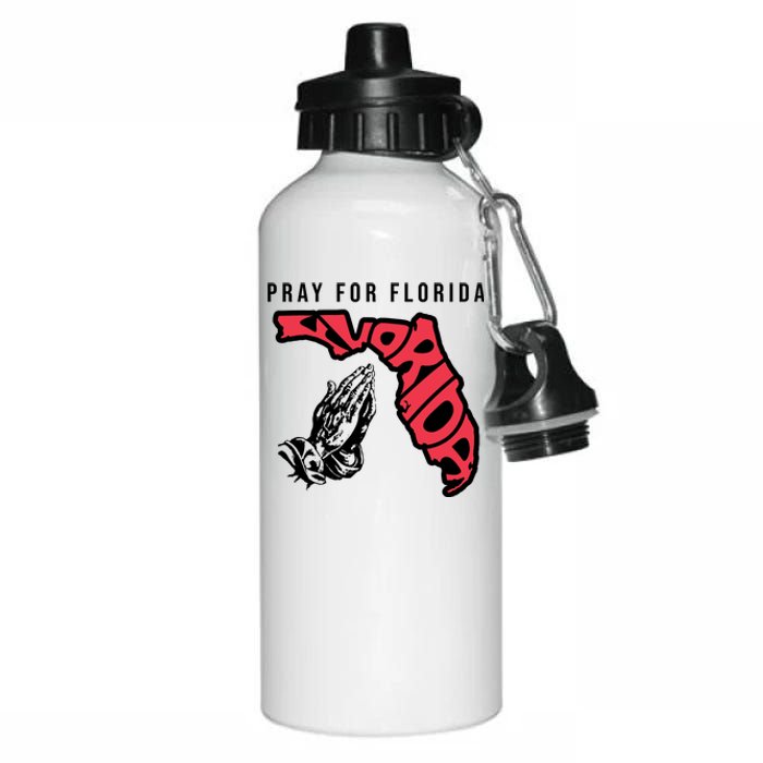 Pray For Florida Hurricane Milton Awareness Aluminum Water Bottle