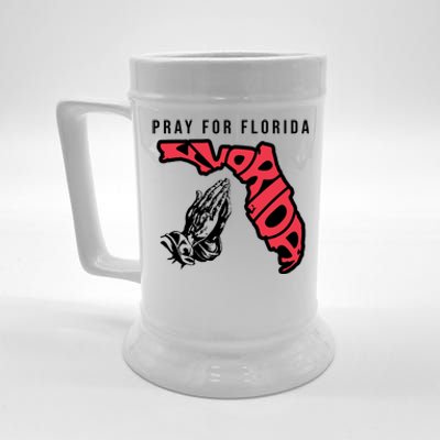 Pray For Florida Hurricane Milton Awareness Beer Stein