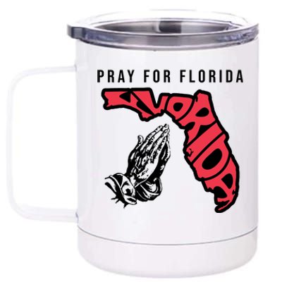 Pray For Florida Hurricane Milton Awareness 12 oz Stainless Steel Tumbler Cup