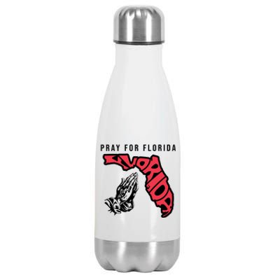 Pray For Florida Hurricane Milton Awareness Stainless Steel Insulated Water Bottle