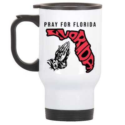 Pray For Florida Hurricane Milton Awareness Stainless Steel Travel Mug