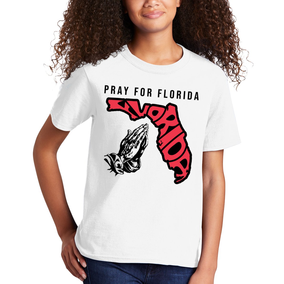 Pray For Florida Hurricane Milton Awareness Kids T-Shirt