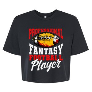 Professional Fantasy Football Player, Fantasy Football Bella+Canvas Jersey Crop Tee