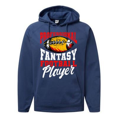 Professional Fantasy Football Player, Fantasy Football Performance Fleece Hoodie