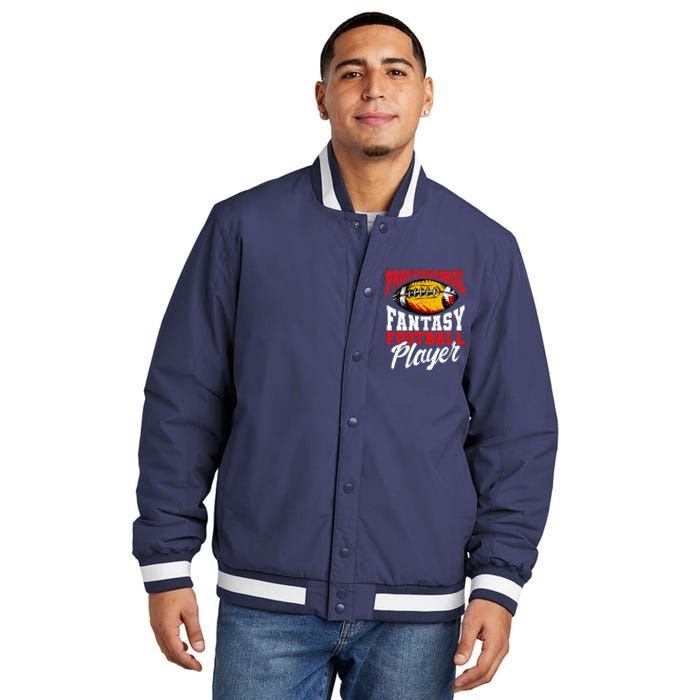 Professional Fantasy Football Player, Fantasy Football Insulated Varsity Jacket